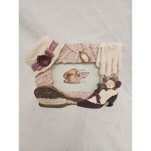 Figi Picture Frame Victorian Rose Ceramic Picture   4"x6" Inch Frame 7x8